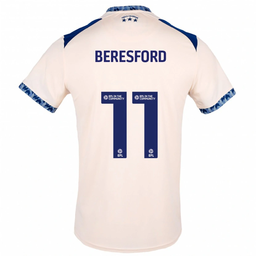 Danxen Herren Rebecca Beresford #11 Creme Marine Auswärtstrikot Trikot 2025/26 T-Shirt