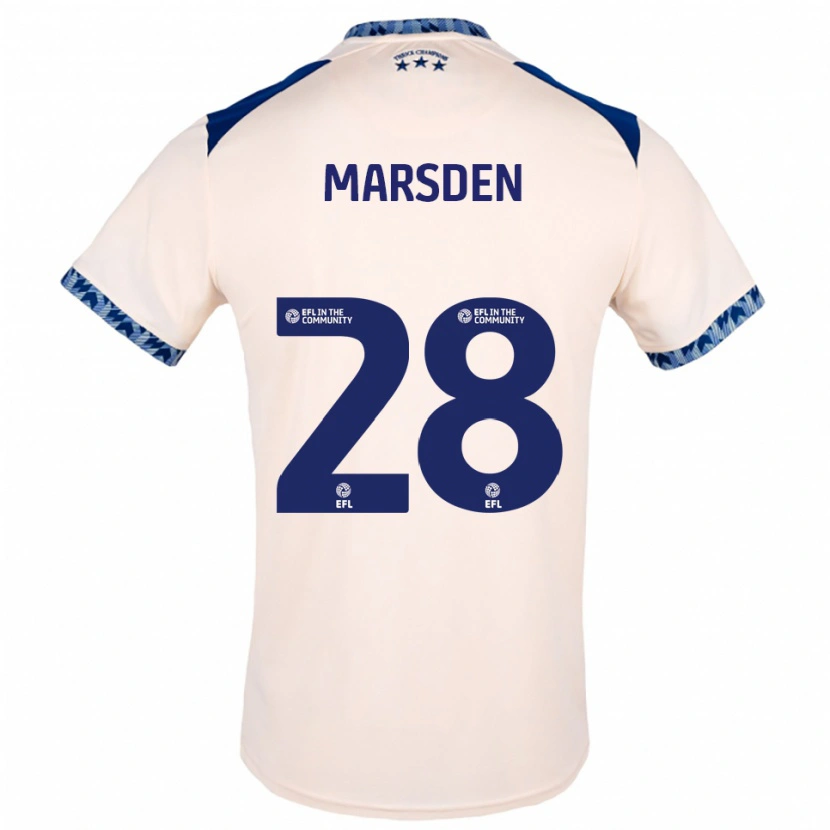 Danxen Herren Brooke Marsden #28 Creme Marine Auswärtstrikot Trikot 2025/26 T-Shirt