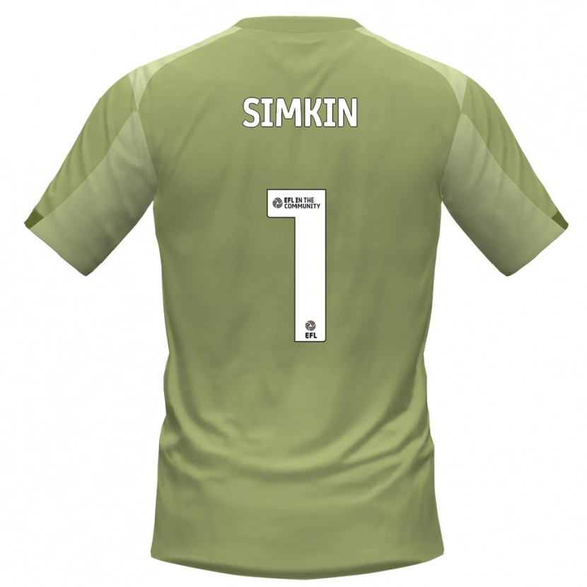 Danxen Herren Tommy Simkin #1 Salbei Champagner Auswärtstrikot Trikot 2025/26 T-Shirt