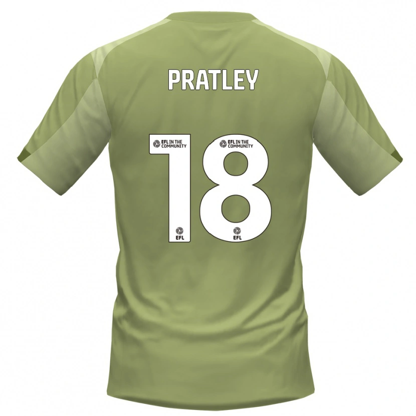 Danxen Herren Darren Pratley #18 Salbei Champagner Auswärtstrikot Trikot 2025/26 T-Shirt
