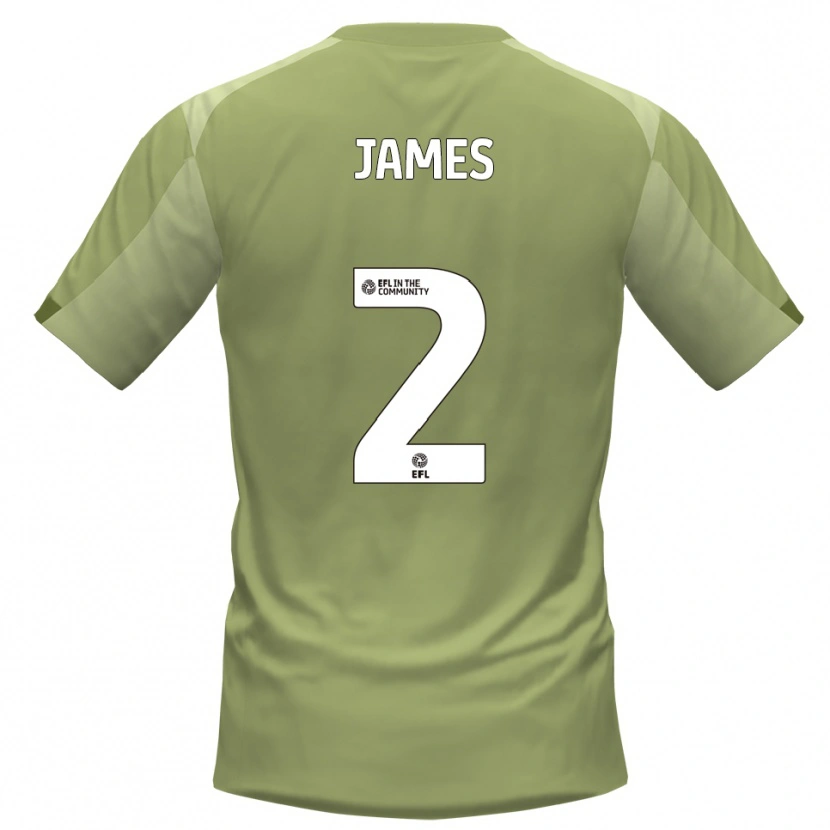 Danxen Herren Tom James #2 Salbei Champagner Auswärtstrikot Trikot 2025/26 T-Shirt