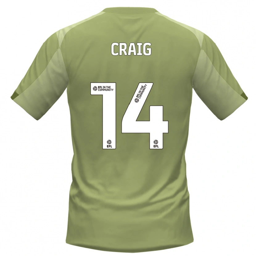 Danxen Herren Michael Craig #14 Salbei Champagner Auswärtstrikot Trikot 2025/26 T-Shirt