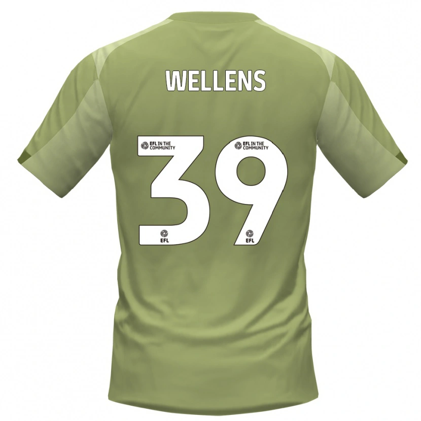 Danxen Herren Alfie Wellens #39 Salbei Champagner Auswärtstrikot Trikot 2025/26 T-Shirt