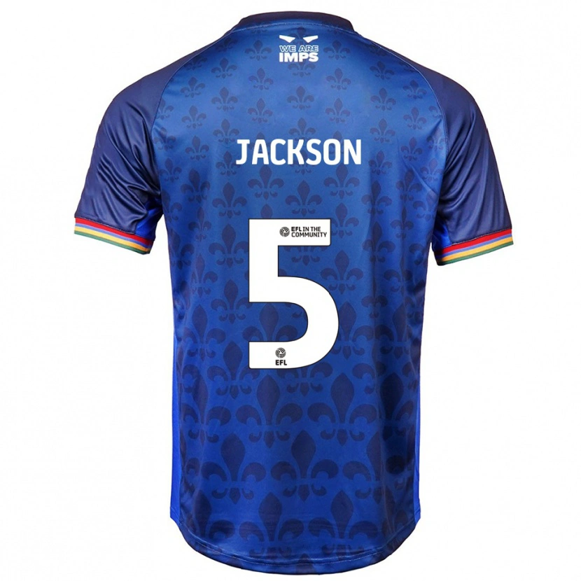 Danxen Herren Adam Jackson #5 Blau Marine Auswärtstrikot Trikot 2025/26 T-Shirt