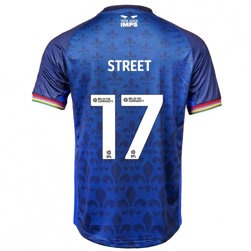 Danxen Herren Robert Street #17 Blau Marine Auswärtstrikot Trikot 2025/26 T-Shirt