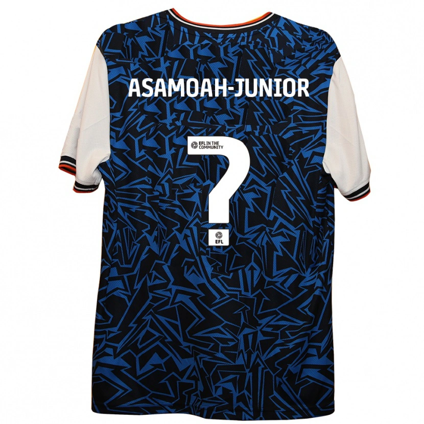 Danxen Herren Lloyd Asamoah-Junior #0 Blau Schwarz Weiß Auswärtstrikot Trikot 2025/26 T-Shirt