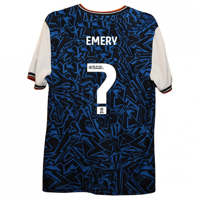 Danxen Herren Charlie Emery #0 Blau Schwarz Weiß Auswärtstrikot Trikot 2025/26 T-Shirt