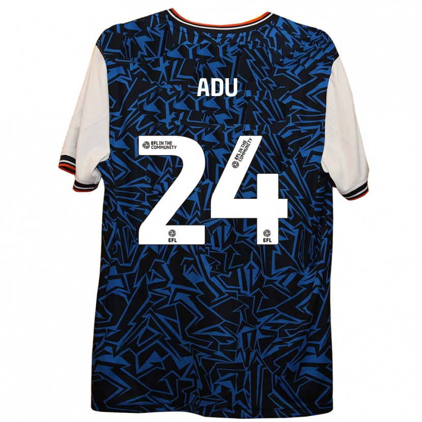 Danxen Herren Bridget Adu #24 Blau Schwarz Weiß Auswärtstrikot Trikot 2025/26 T-Shirt