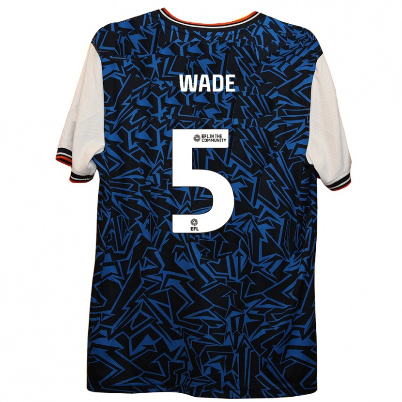Danxen Herren Elly Wade #5 Blau Schwarz Weiß Auswärtstrikot Trikot 2025/26 T-Shirt