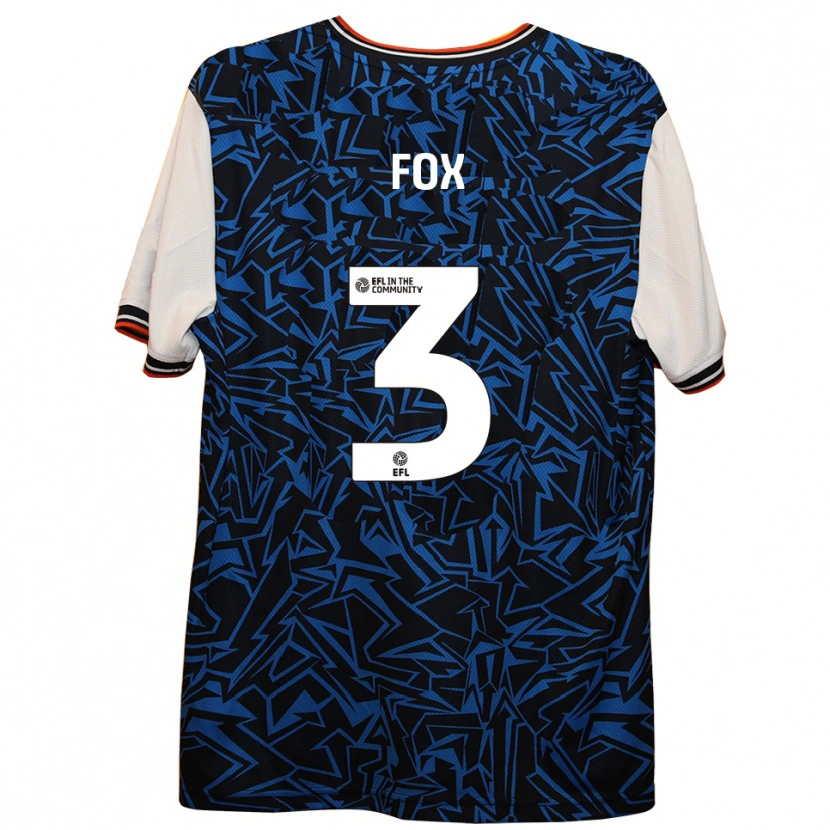 Danxen Herren Harry Fox #3 Blau Schwarz Weiß Auswärtstrikot Trikot 2025/26 T-Shirt