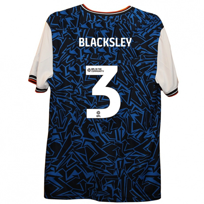 Danxen Herren Tanya Blacksley #3 Blau Schwarz Weiß Auswärtstrikot Trikot 2025/26 T-Shirt
