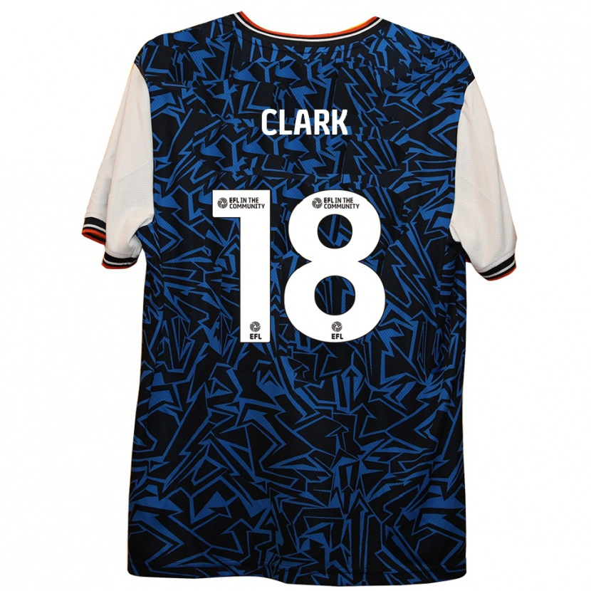 Danxen Herren Jordan Clark #18 Blau Schwarz Weiß Auswärtstrikot Trikot 2025/26 T-Shirt