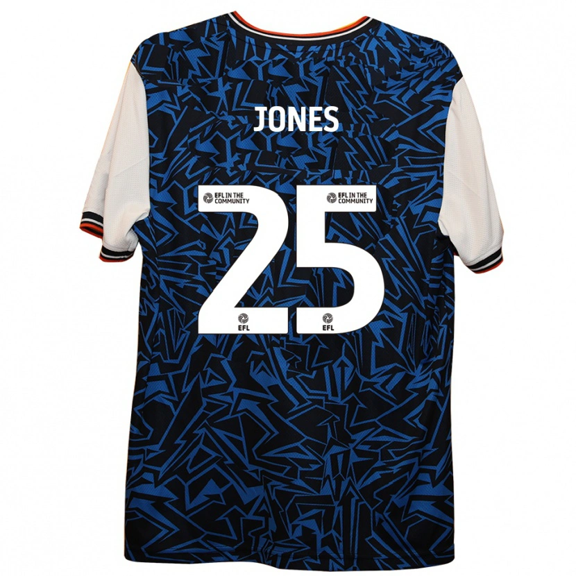 Danxen Herren Isaiah Jones #25 Blau Schwarz Weiß Auswärtstrikot Trikot 2025/26 T-Shirt