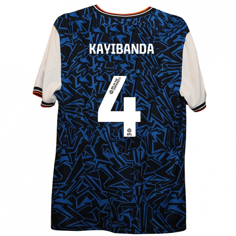 Danxen Herren Claude Kayibanda #4 Blau Schwarz Weiß Auswärtstrikot Trikot 2025/26 T-Shirt