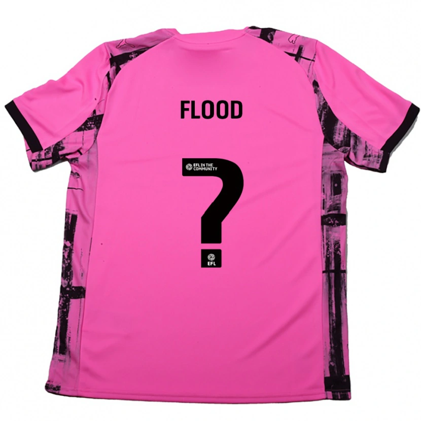 Danxen Herren Aimee Flood #0 Rosenrot Schwarz Auswärtstrikot Trikot 2025/26 T-Shirt