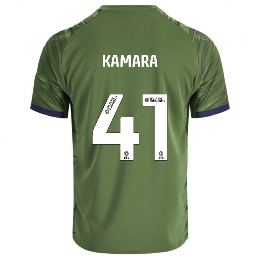 Danxen Herren David Kamara #41 Grün Weiß Auswärtstrikot Trikot 2025/26 T-Shirt