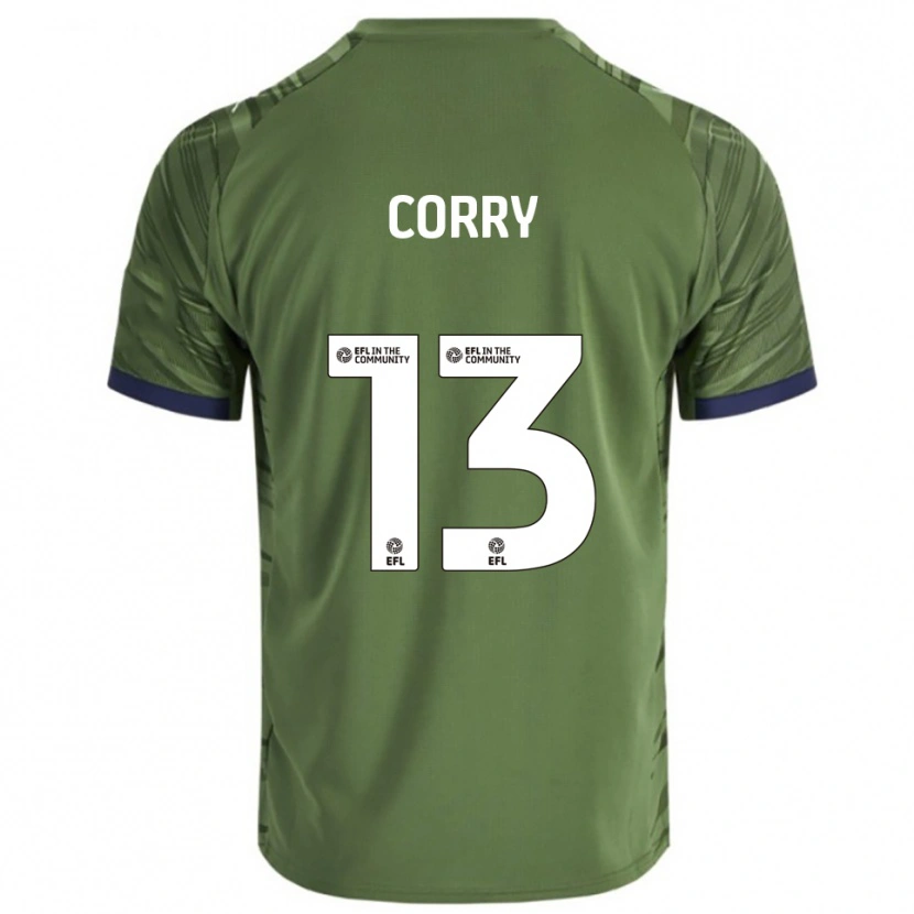 Danxen Herren Neive Corry #13 Grün Weiß Auswärtstrikot Trikot 2025/26 T-Shirt