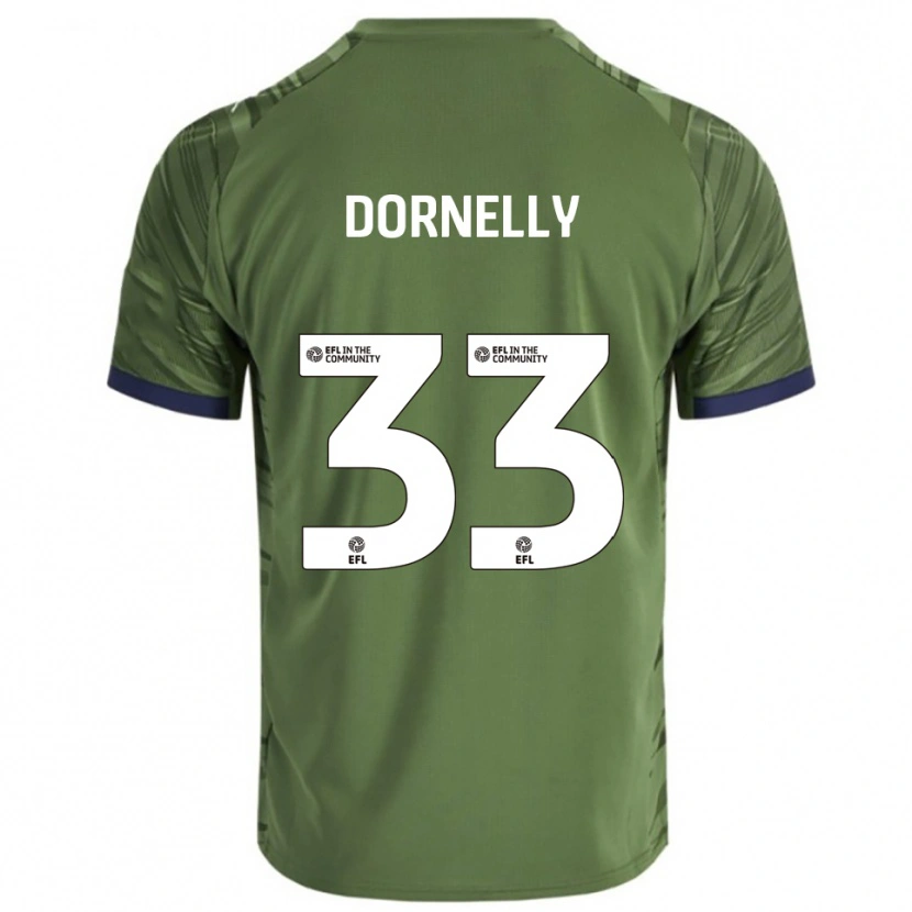 Danxen Herren James Dornelly #33 Grün Weiß Auswärtstrikot Trikot 2025/26 T-Shirt
