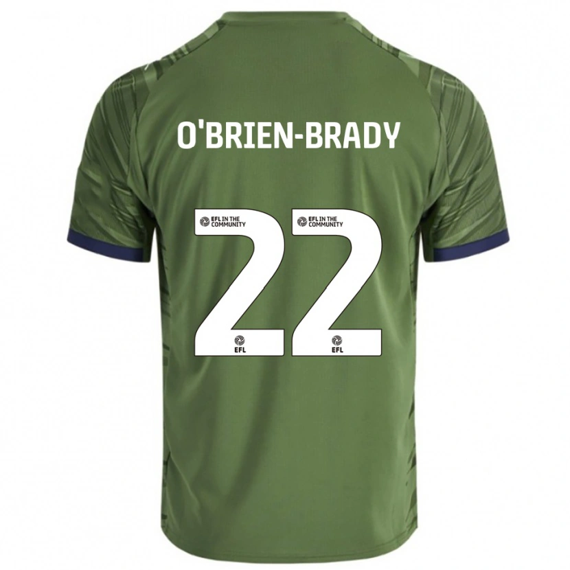 Danxen Herren Donay O'brien-Brady #22 Grün Weiß Auswärtstrikot Trikot 2025/26 T-Shirt