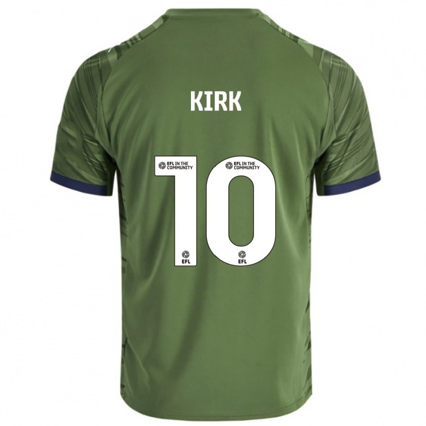 Danxen Herren Tara Kirk #10 Grün Weiß Auswärtstrikot Trikot 2025/26 T-Shirt