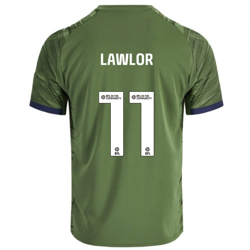 Danxen Herren Megan Lawlor #11 Grün Weiß Auswärtstrikot Trikot 2025/26 T-Shirt