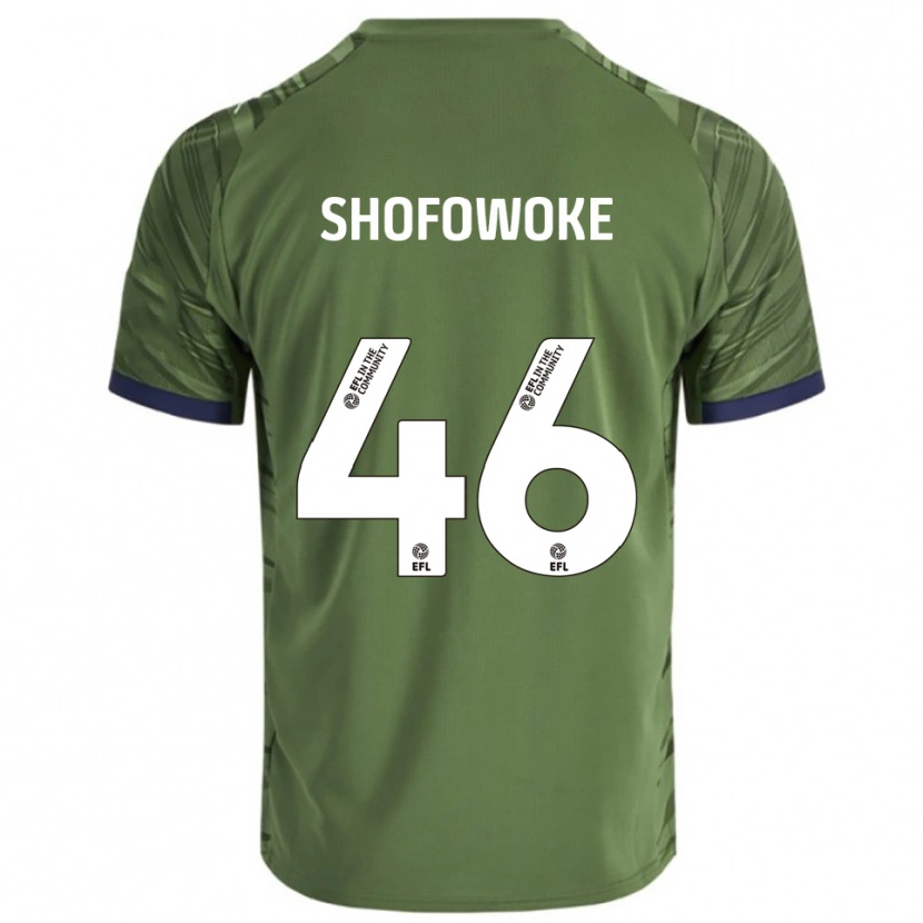 Danxen Herren Boluwatife Shofowoke #46 Grün Weiß Auswärtstrikot Trikot 2025/26 T-Shirt