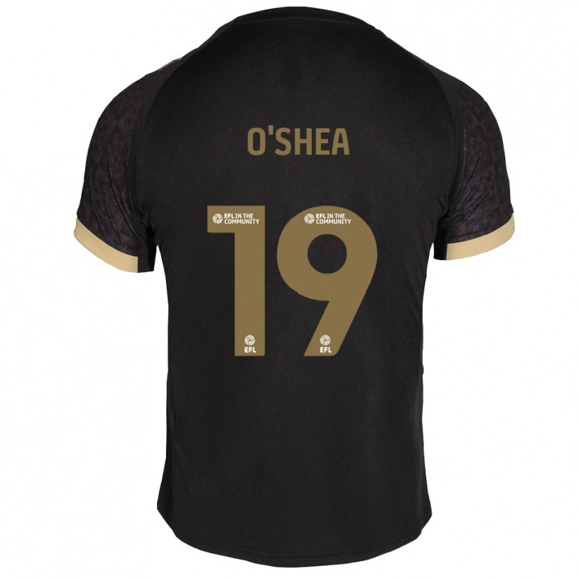 Danxen Herren Erin O'shea #19 Schwarz Gold Auswärtstrikot Trikot 2025/26 T-Shirt