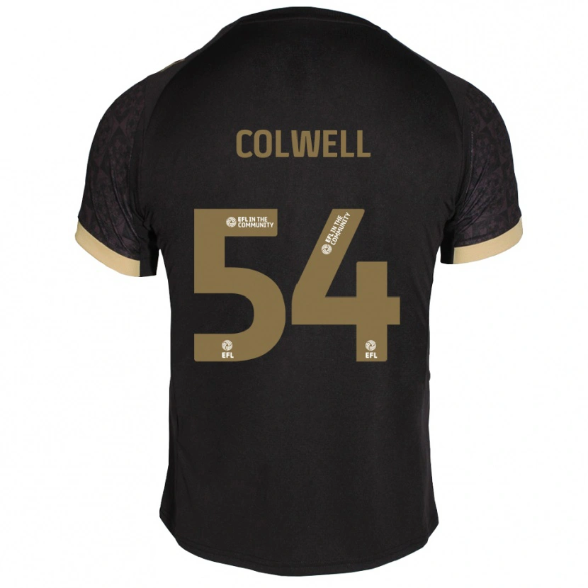 Danxen Herren Lewis Colwell #54 Schwarz Gold Auswärtstrikot Trikot 2025/26 T-Shirt
