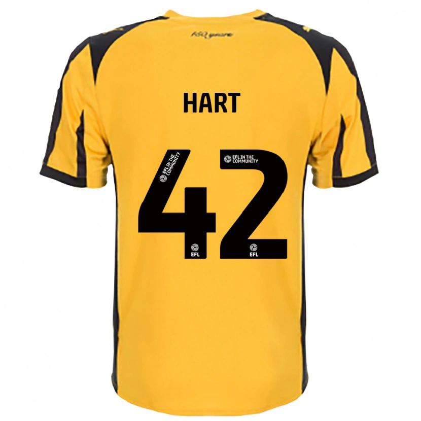 Danxen Herren Sam Hart #42 Orange Schwarz Auswärtstrikot Trikot 2025/26 T-Shirt