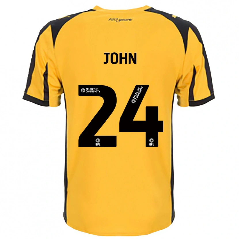 Danxen Herren Kyle John #24 Orange Schwarz Auswärtstrikot Trikot 2025/26 T-Shirt