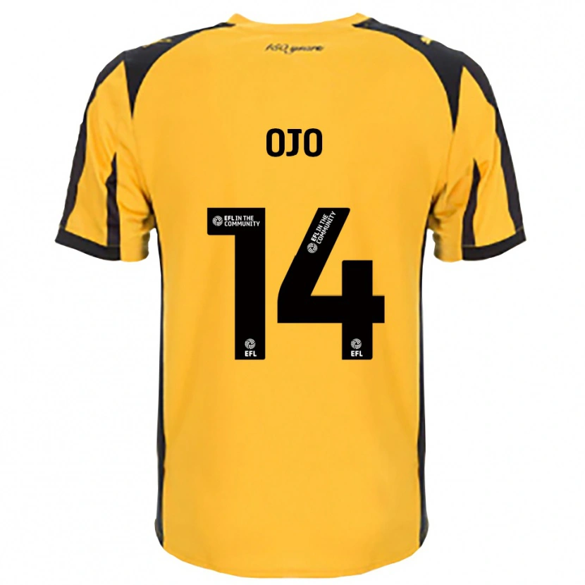 Danxen Herren Funso Ojo #14 Orange Schwarz Auswärtstrikot Trikot 2025/26 T-Shirt