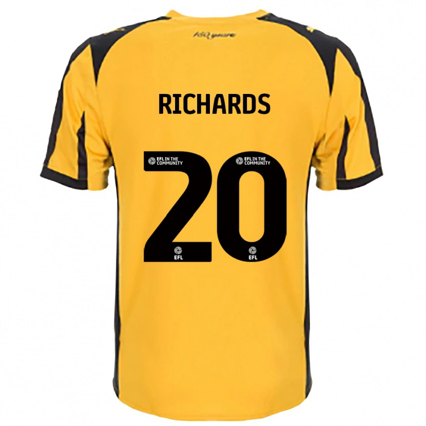 Danxen Herren Rico Richards #20 Orange Schwarz Auswärtstrikot Trikot 2025/26 T-Shirt