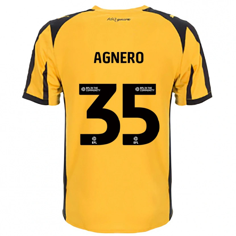 Danxen Herren Karl Agnero #35 Orange Schwarz Auswärtstrikot Trikot 2025/26 T-Shirt