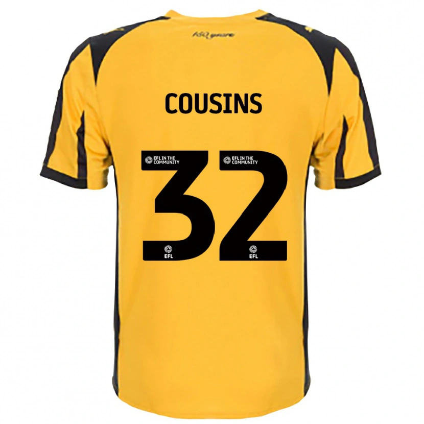 Danxen Herren Logan Cousins #32 Orange Schwarz Auswärtstrikot Trikot 2025/26 T-Shirt