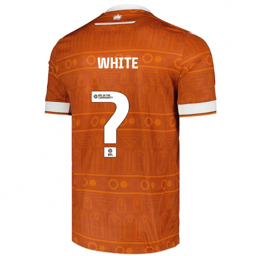 Danxen Herren Aaron White #0 Orange Weiß Auswärtstrikot Trikot 2025/26 T-Shirt
