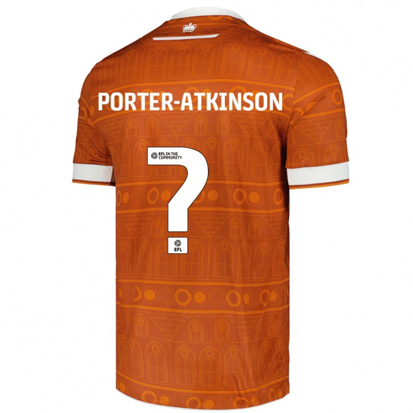 Danxen Herren Jayden Porter-Atkinson #0 Orange Weiß Auswärtstrikot Trikot 2025/26 T-Shirt
