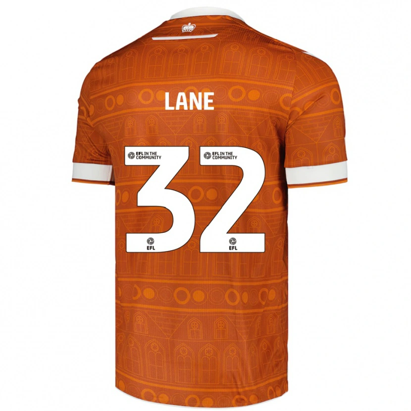 Danxen Herren Paddy Lane #32 Orange Weiß Auswärtstrikot Trikot 2025/26 T-Shirt