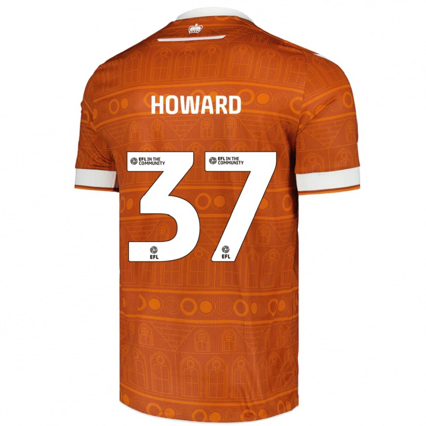 Danxen Herren Luke Howard #37 Orange Weiß Auswärtstrikot Trikot 2025/26 T-Shirt