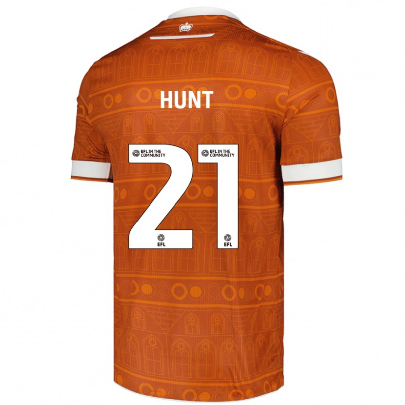 Danxen Herren Mae Hunt #21 Orange Weiß Auswärtstrikot Trikot 2025/26 T-Shirt