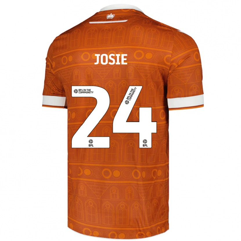 Danxen Herren Josie Longhurst #24 Orange Weiß Auswärtstrikot Trikot 2025/26 T-Shirt