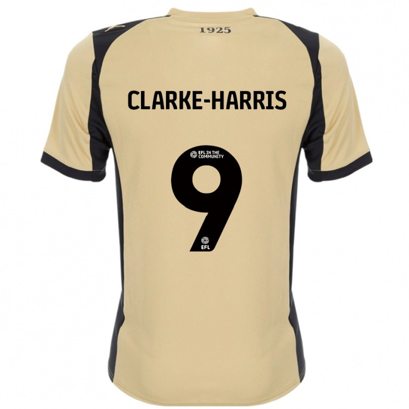 Danxen Herren Jonson Clarke-Harris #9 Gold Schwarz Auswärtstrikot Trikot 2025/26 T-Shirt