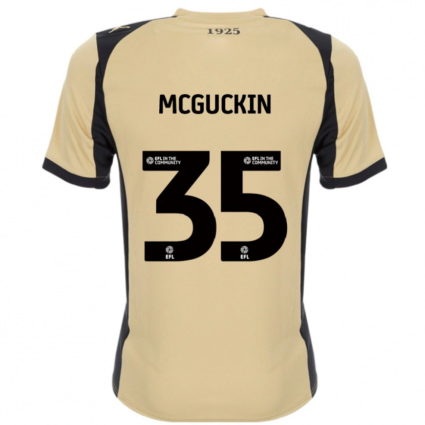 Danxen Herren Ciaran Mcguckin #35 Gold Schwarz Auswärtstrikot Trikot 2025/26 T-Shirt