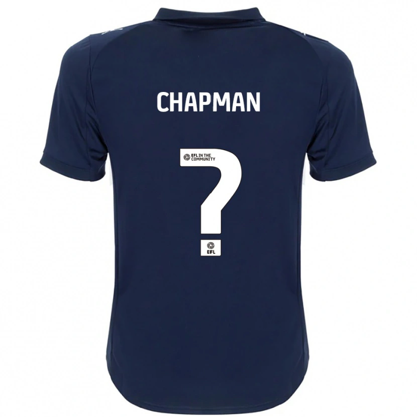 Danxen Herren Llyton Chapman #0 Marine Weiß Auswärtstrikot Trikot 2025/26 T-Shirt