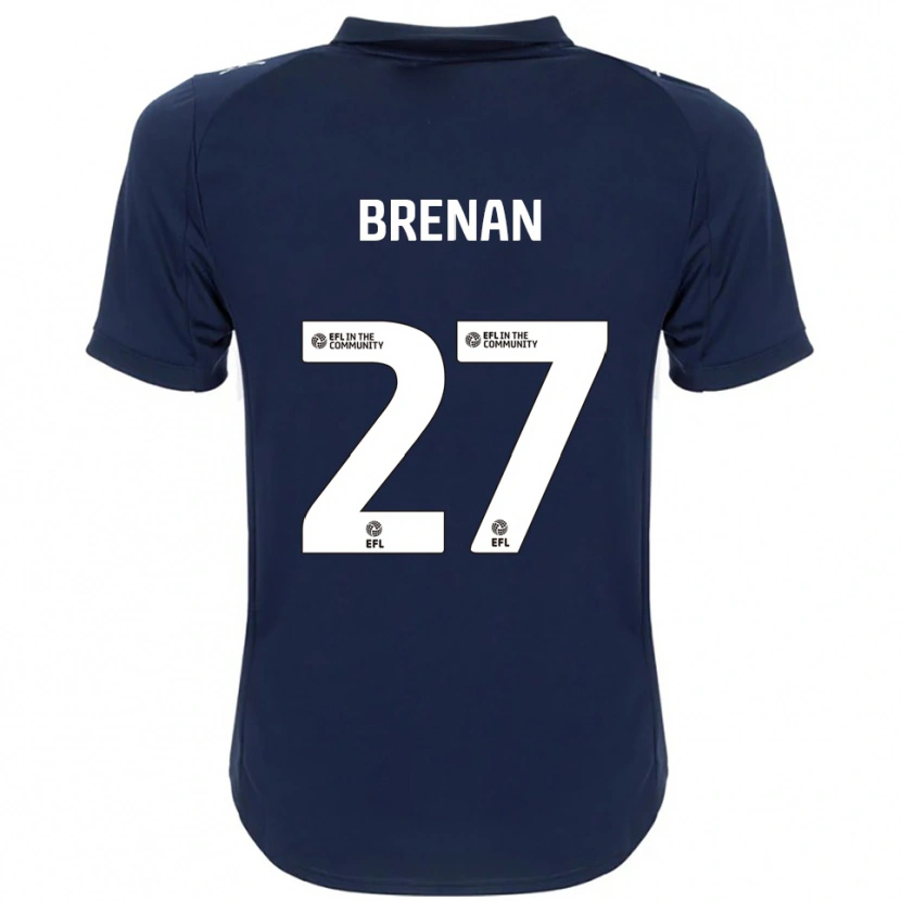 Danxen Herren Tobias Brenan #27 Marine Weiß Auswärtstrikot Trikot 2025/26 T-Shirt