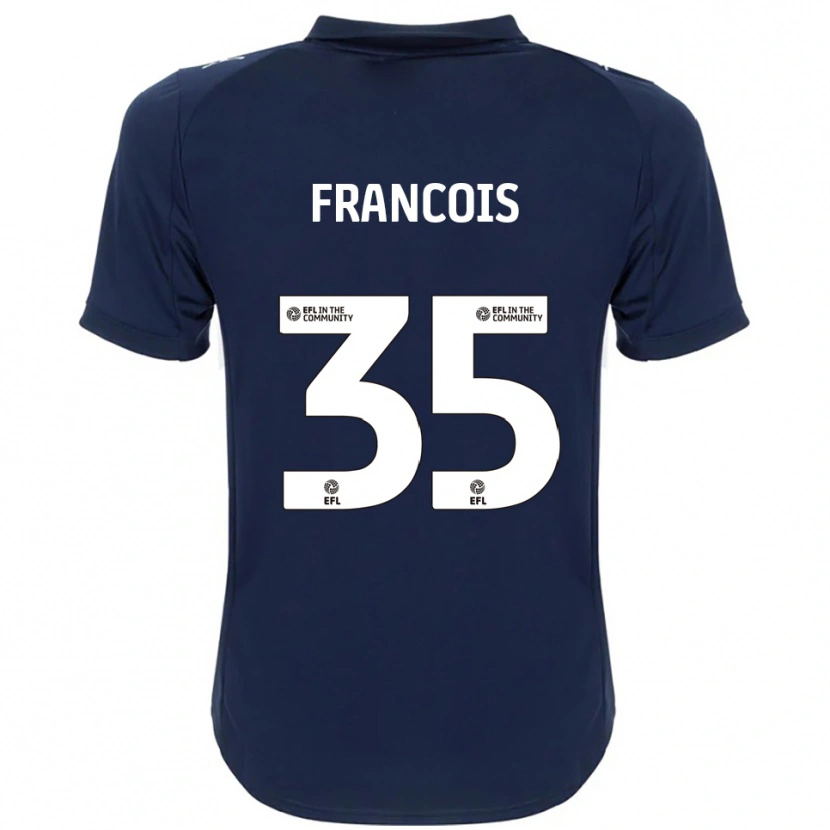 Danxen Herren Tyrese Francois #35 Marine Weiß Auswärtstrikot Trikot 2025/26 T-Shirt