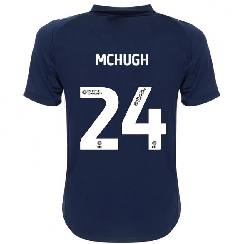 Danxen Herren Harry Mchugh #24 Marine Weiß Auswärtstrikot Trikot 2025/26 T-Shirt
