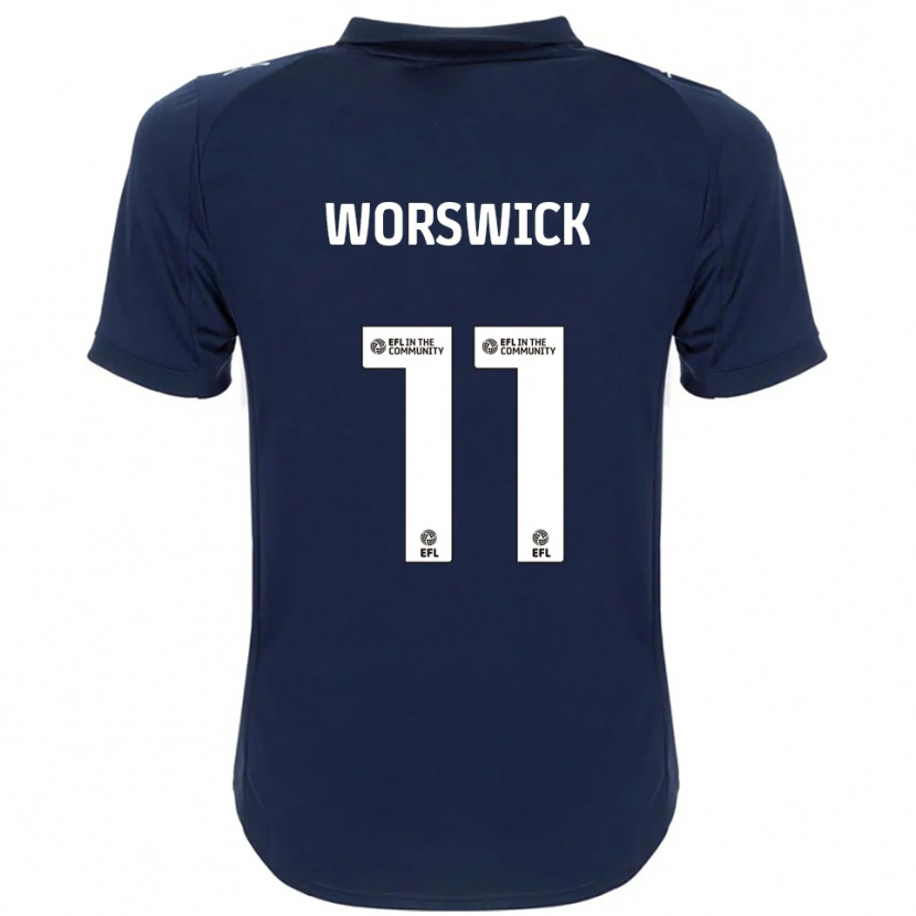 Danxen Herren Isobel Worswick #11 Marine Weiß Auswärtstrikot Trikot 2025/26 T-Shirt