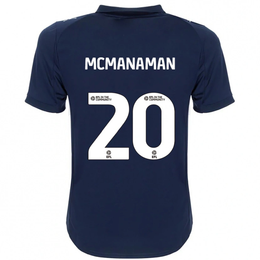 Danxen Herren Callum Mcmanaman #20 Marine Weiß Auswärtstrikot Trikot 2025/26 T-Shirt