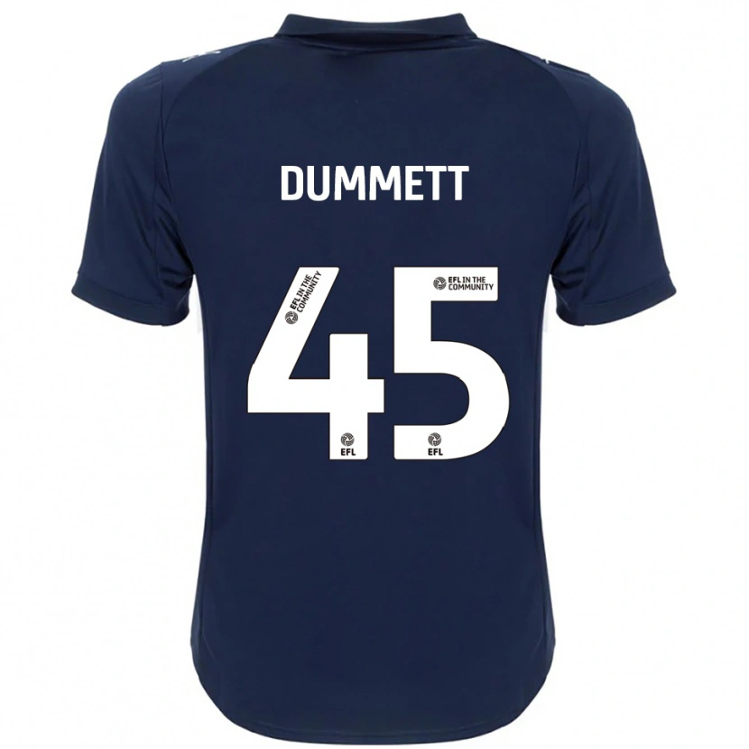 Danxen Herren Paul Dummett #45 Marine Weiß Auswärtstrikot Trikot 2025/26 T-Shirt