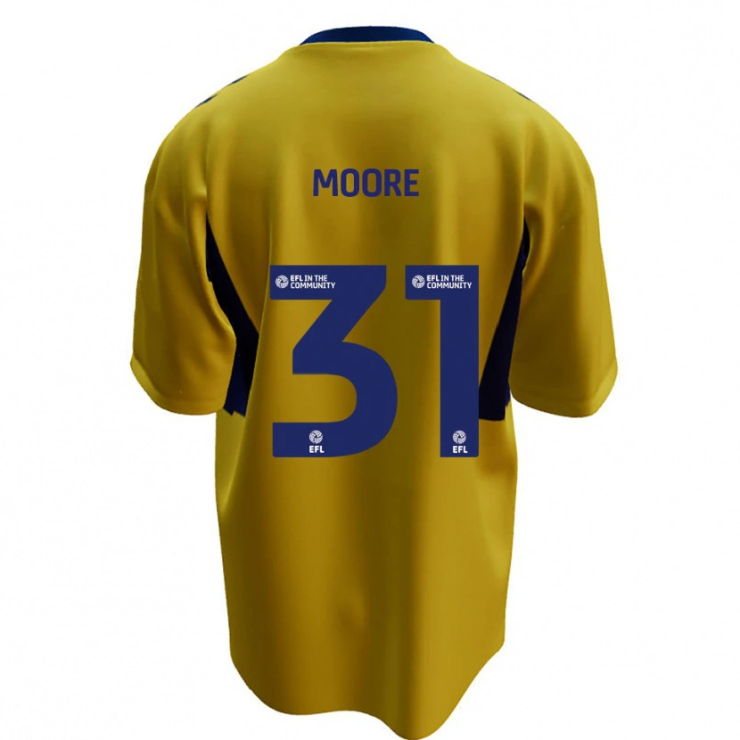 Danxen Herren Stuart Moore #31 Gelb Blau Auswärtstrikot Trikot 2025/26 T-Shirt